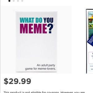 Fuckjerry | what do you meme card game (like new) - retails $30